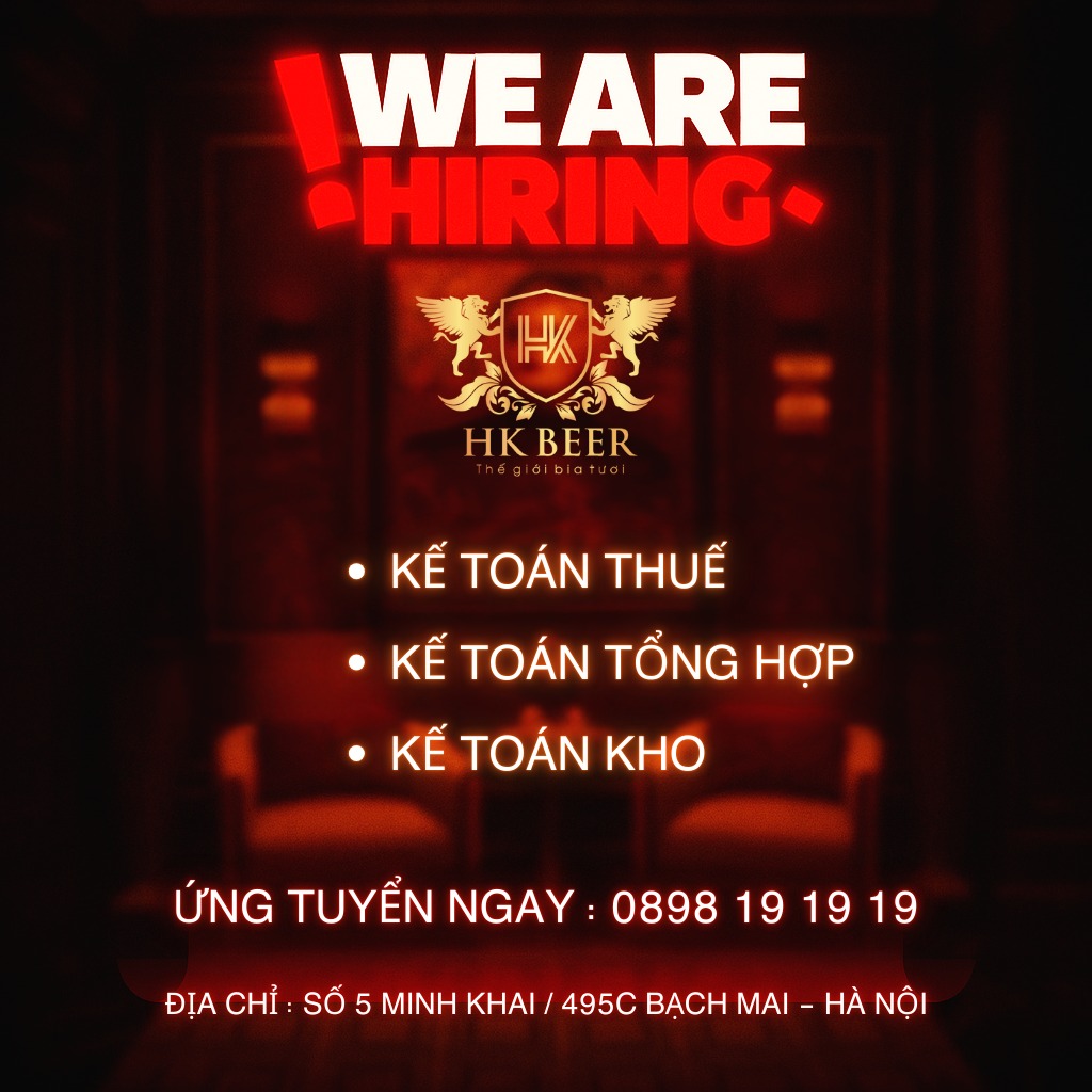WE ARE HIRING — Tuyển dụng Kế toán 2025